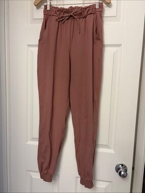 lululemon athletica Rose Taupe Drawstring Joggers